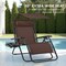 Best Choice Products 30” Extra Wide Folding Zero Gravity Patio Lounge Chair w/Adjustable Canopy Shade